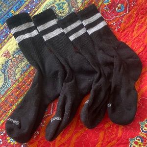 Smartwool socks (2 pair) men's merino wool size xl athletic targeted cushion